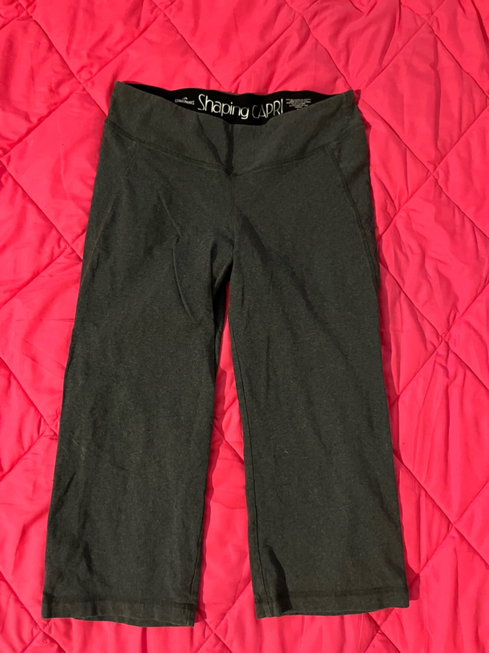 Spalding Black Shaping Capri Kids Athletic Pants